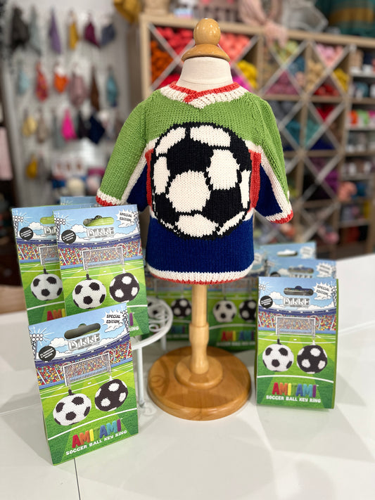 Lykke Amitami Soccer Ball Key Ring Crochet Kit