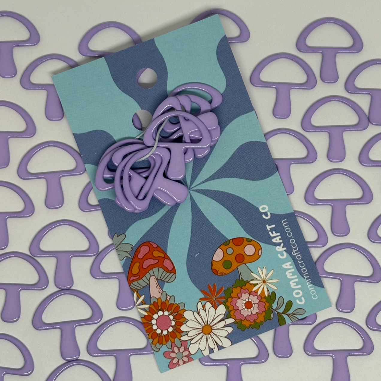 Mushroom Knitting Stitch Marker Snag Free - Comma Craft