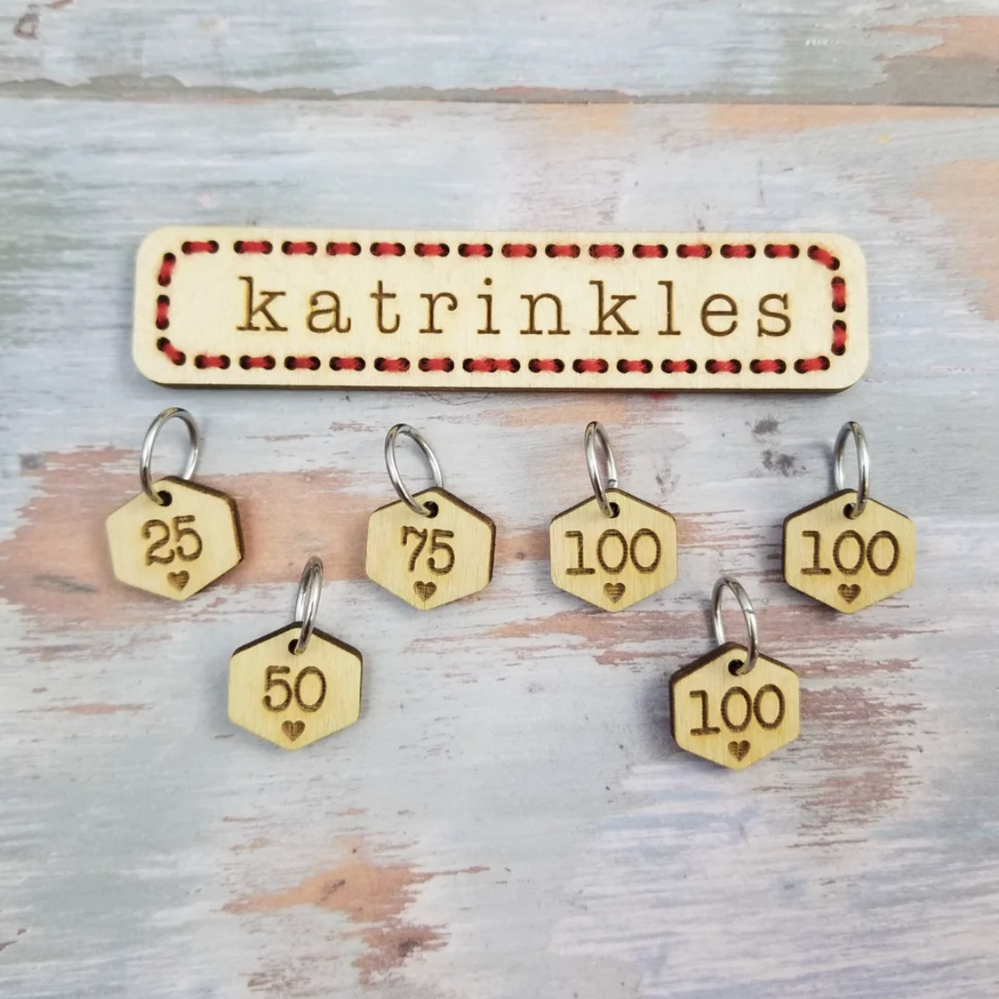 Katrinkles Cast On Counting Numbers Stitch Marker Set