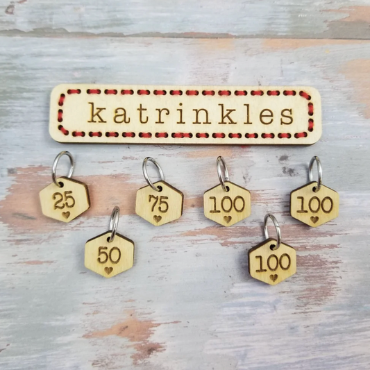 Katrinkles Cast On Counting Numbers Stitch Marker Set