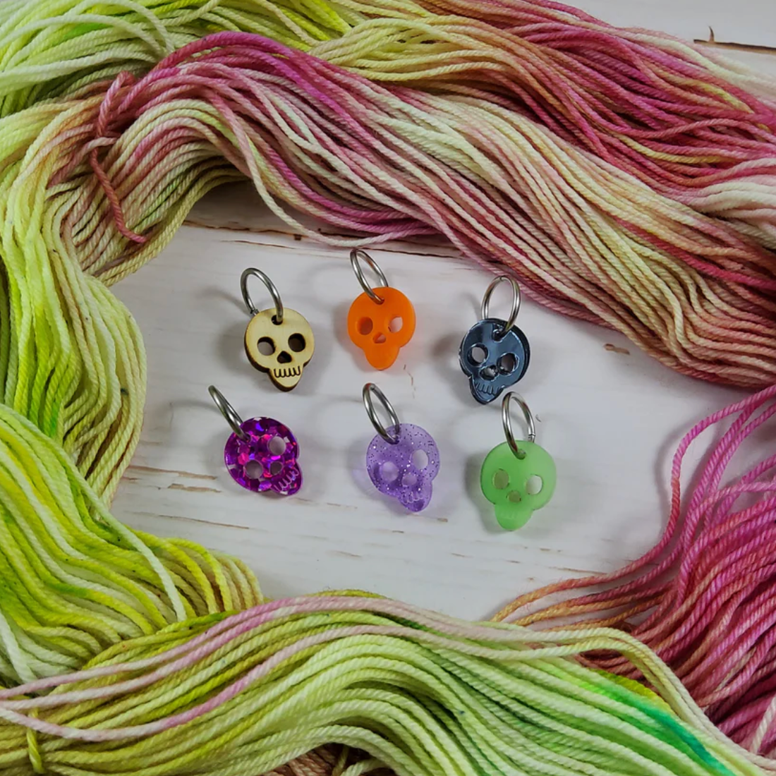 Skull Stitch Marker Set