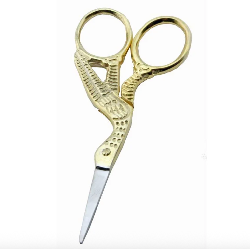 3.5" Vintage Style Stork Scissor