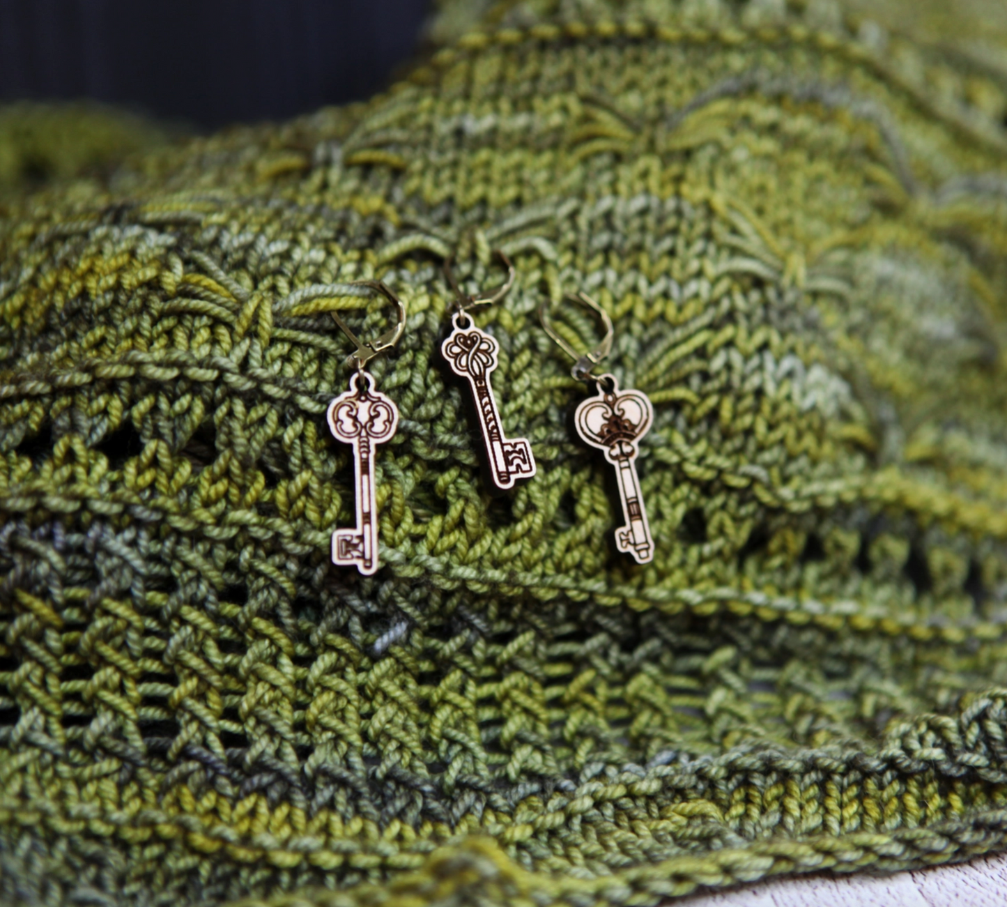 Sunrise Grove - Skeleton Keys Knitting Progress Keepers Set of 3