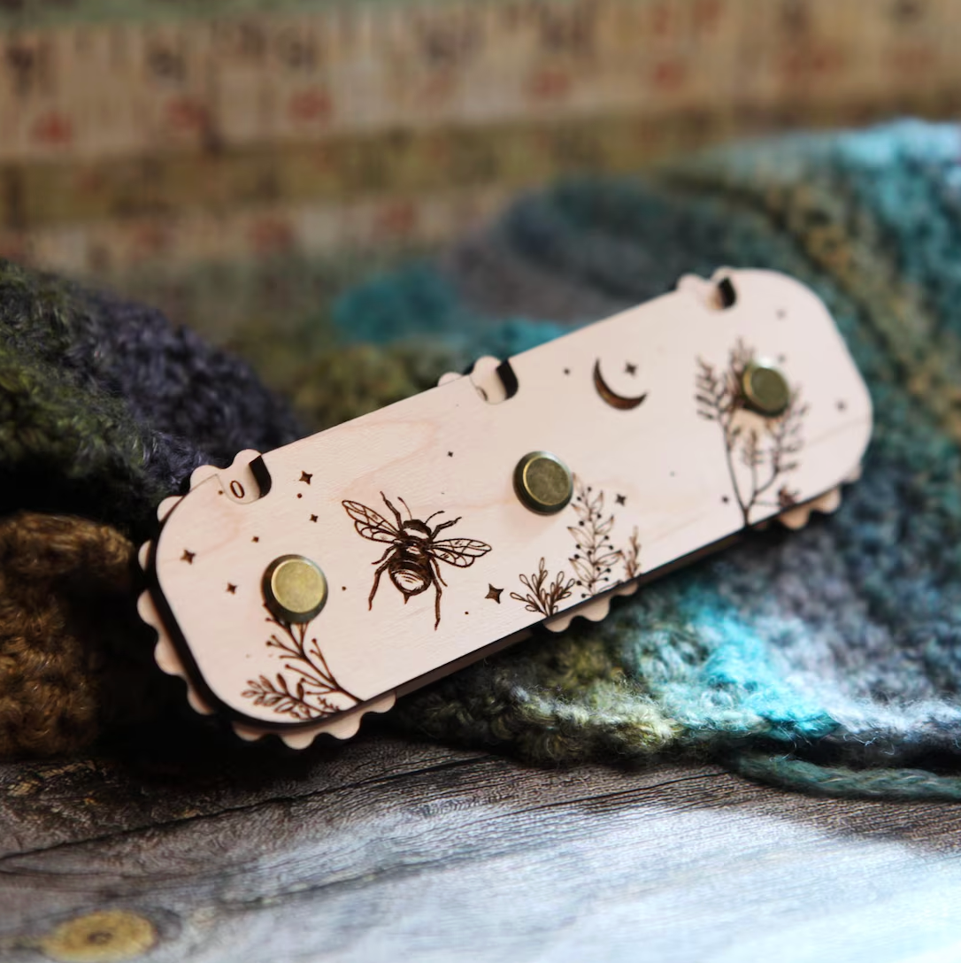 Sunrise Grove - Wooden Row Counter with 3 Dials