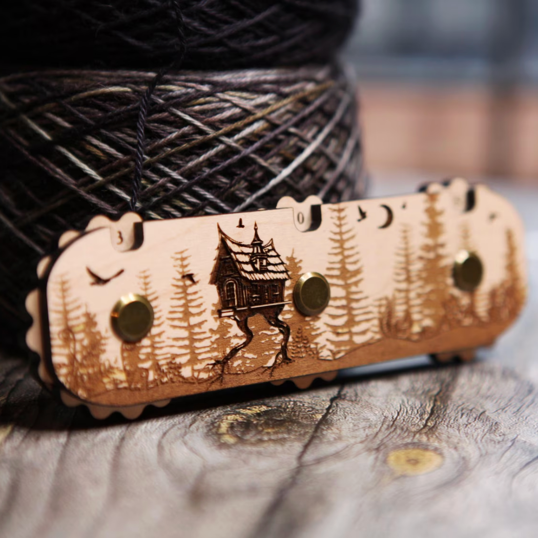 Sunrise Grove - Wooden Row Counter with 3 Dials