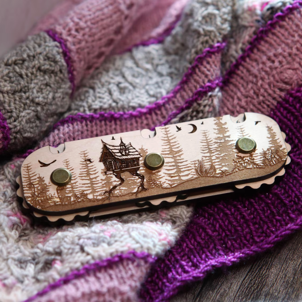 Sunrise Grove - Wooden Row Counter with 3 Dials