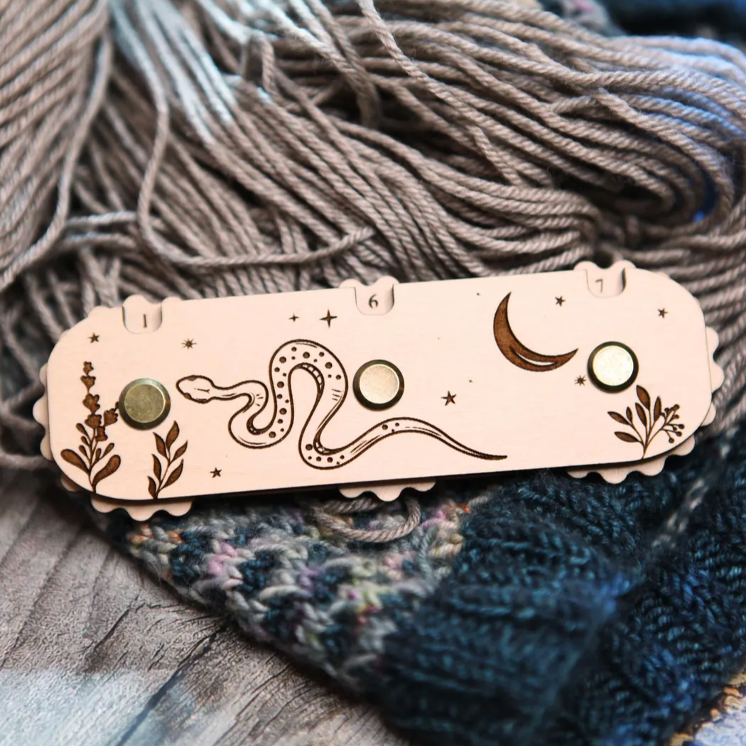 Sunrise Grove - Wooden Row Counter with 3 Dials