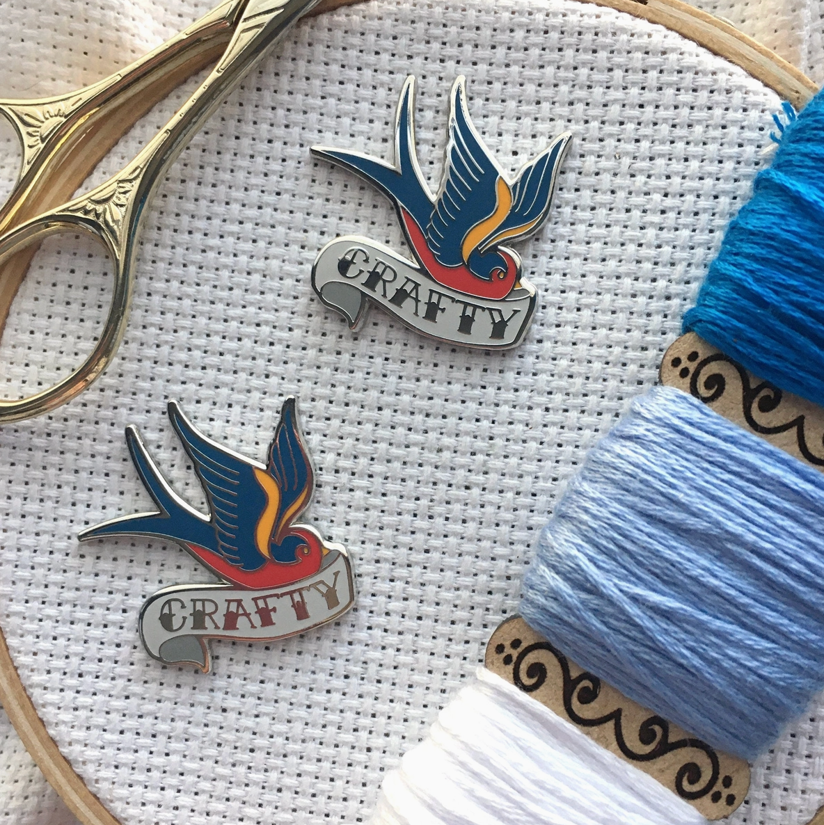 Snarky Crafter Crafty Swallow Needle Minder