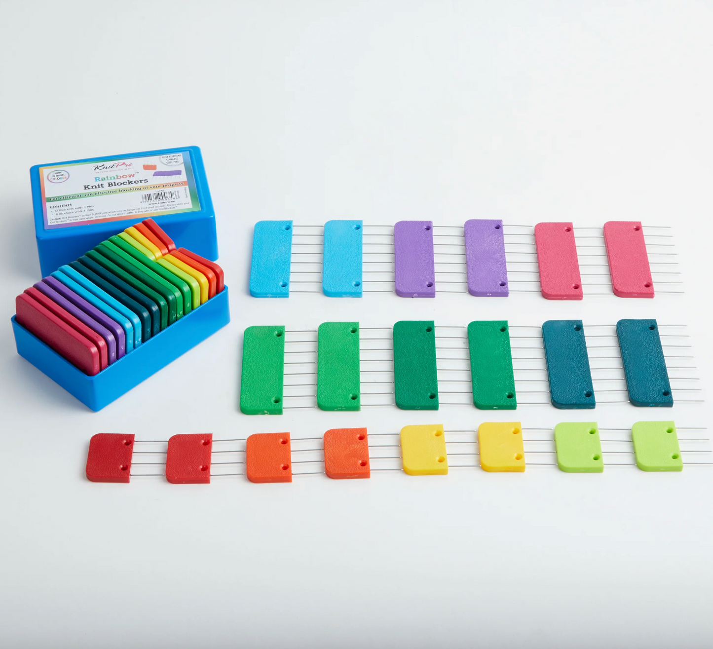 KnitPro - Rainbow Knit Blockers (Pack of 20 blockers)