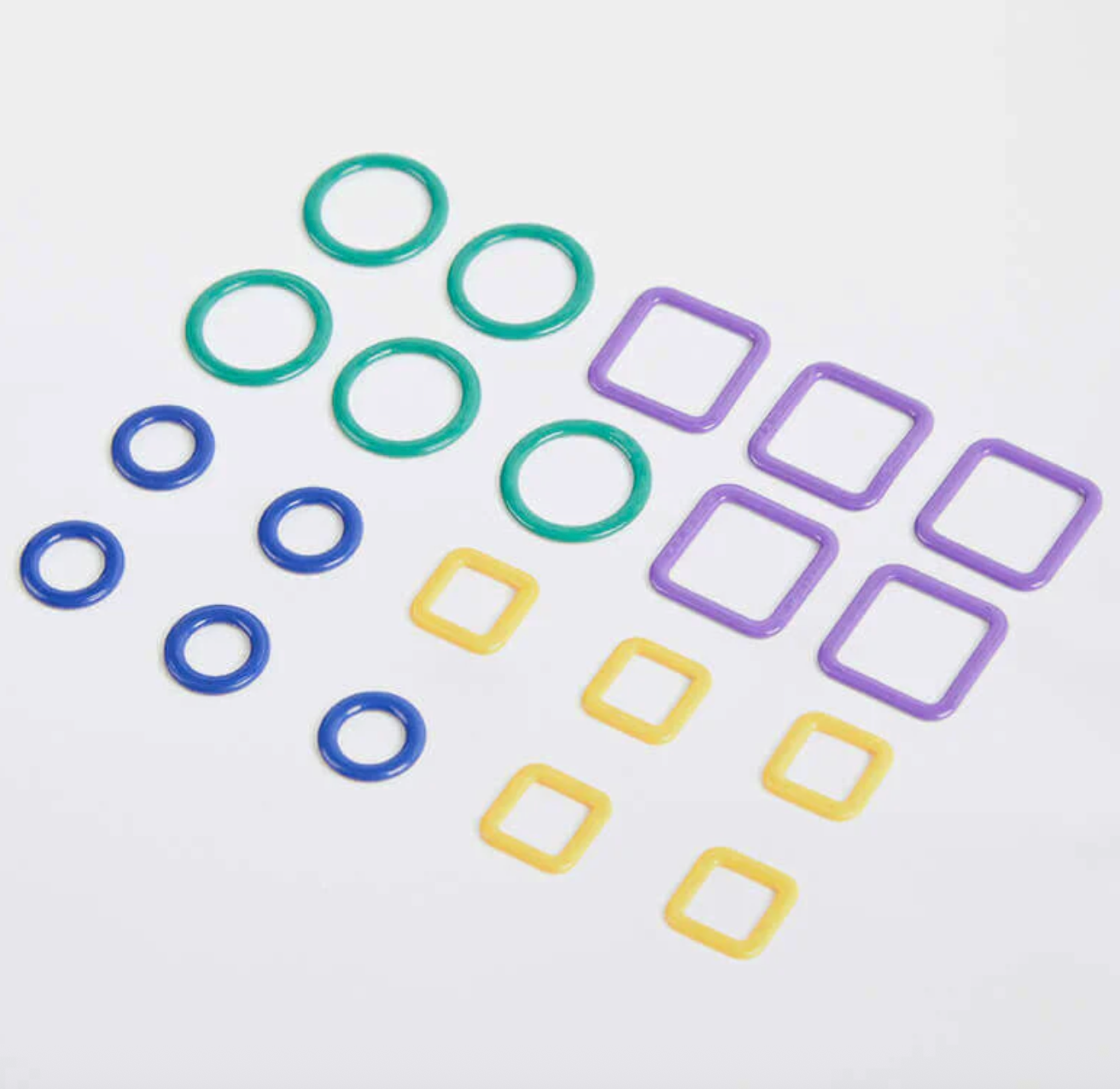 KnitPro - Linea Metal Stitch Markers (pack of 40 asstd)