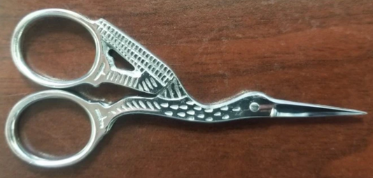 3.5" Vintage Style Stork Scissor