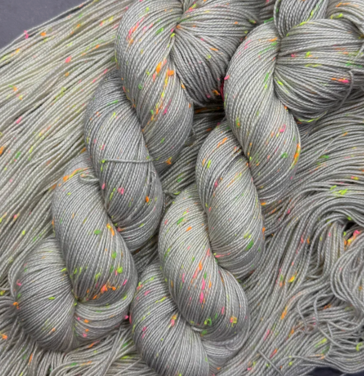 Toil & Trouble Confetti Neon Sock Yarn