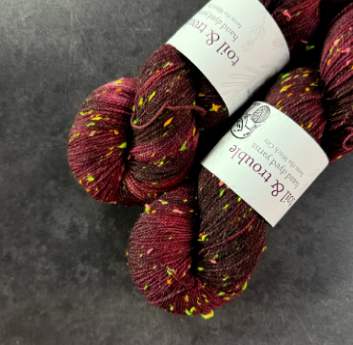 Toil & Trouble Confetti Neon Sock Yarn