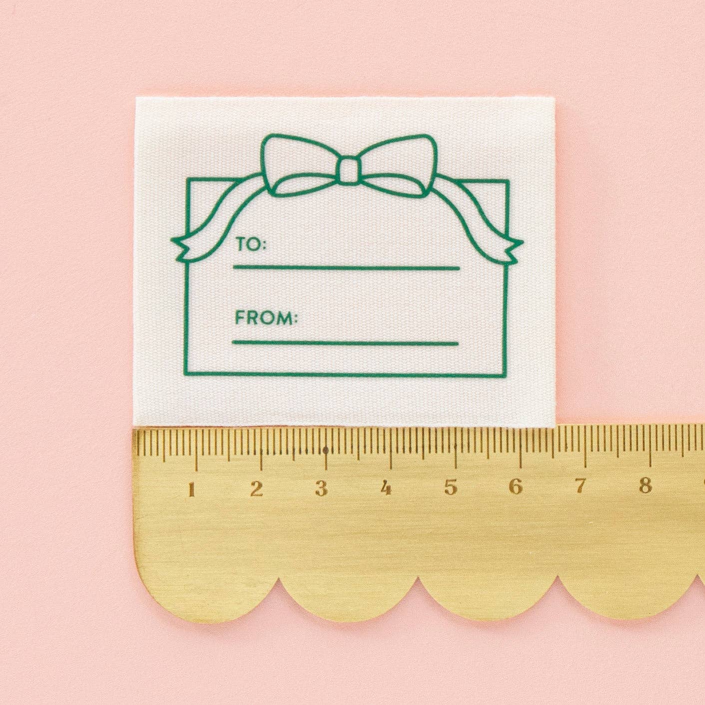 Sarah Hearts To: From: Gift Organic Cotton Write In Sewing Labels