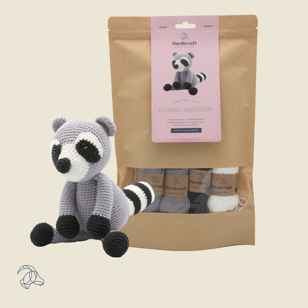 Hardicraft DIY Crochet Kit - Lyanna Raccoon