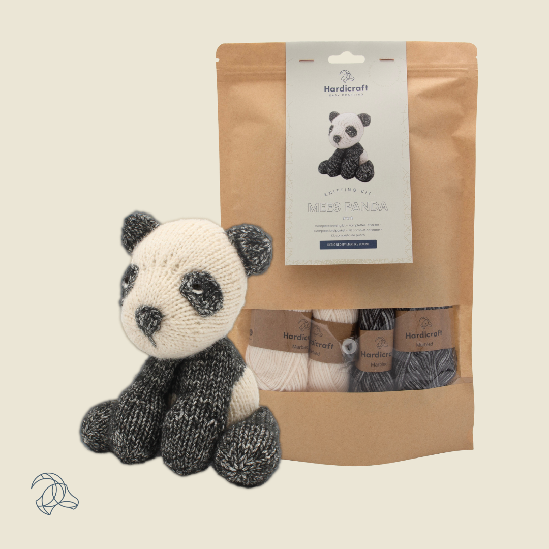 Hardicraft DIY Knitting Kit - Mees Panda