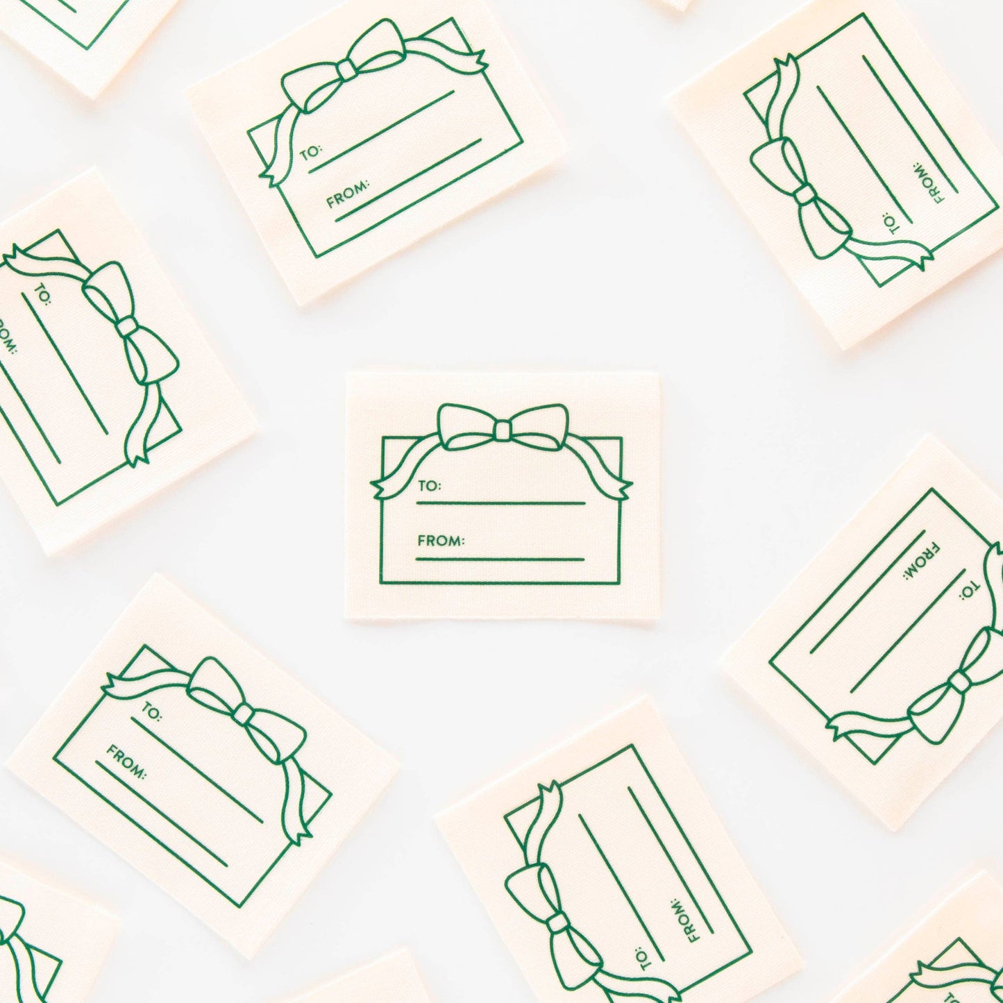 Sarah Hearts To: From: Gift Organic Cotton Write In Sewing Labels