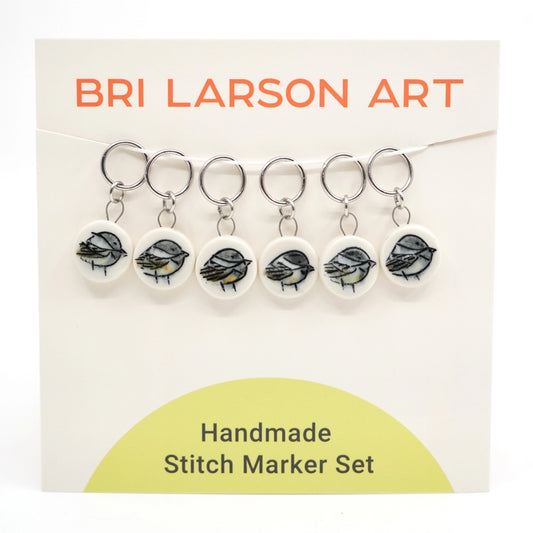 Little Bird Stitch Markers by Bri Larson