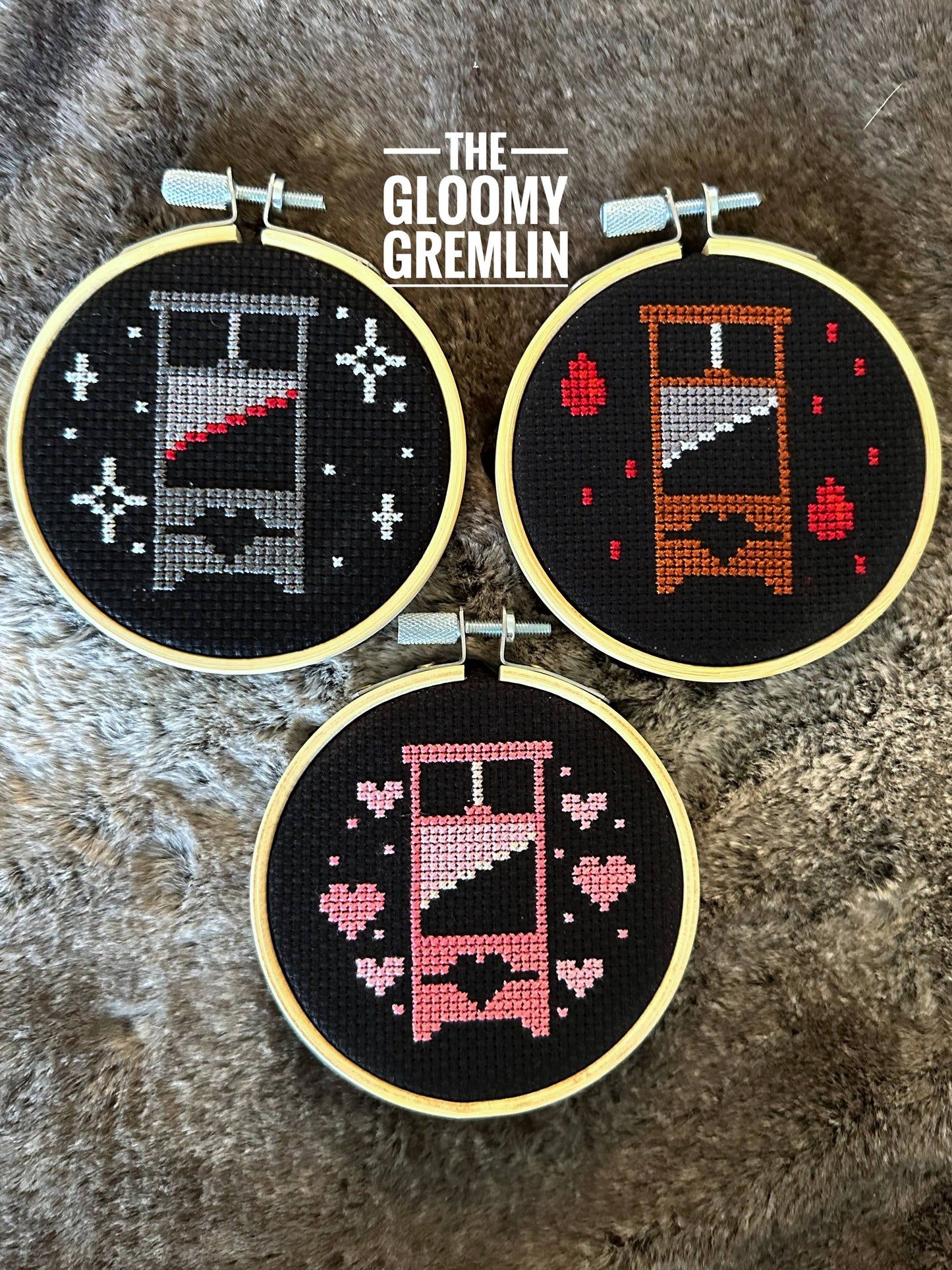 Guillotine, Traditional - Cross Stitch Kit - Gloomy Gremlin