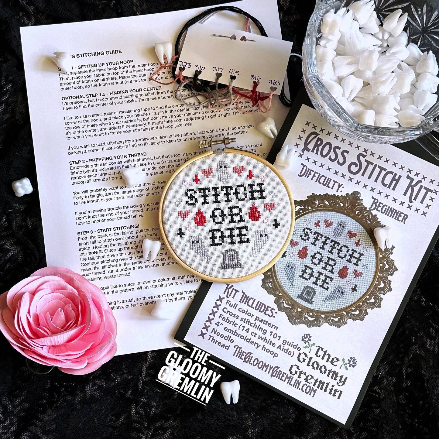 Stitch or Die - Cross Stitch Kit - Gloomy Gremlin