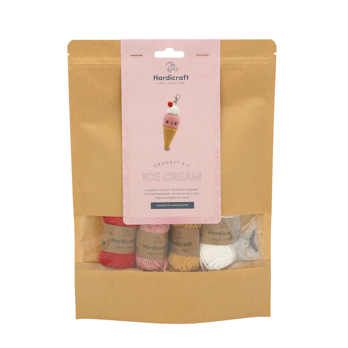 Hardicraft DIY Crochet Kit - Ice Cream Bag Charm