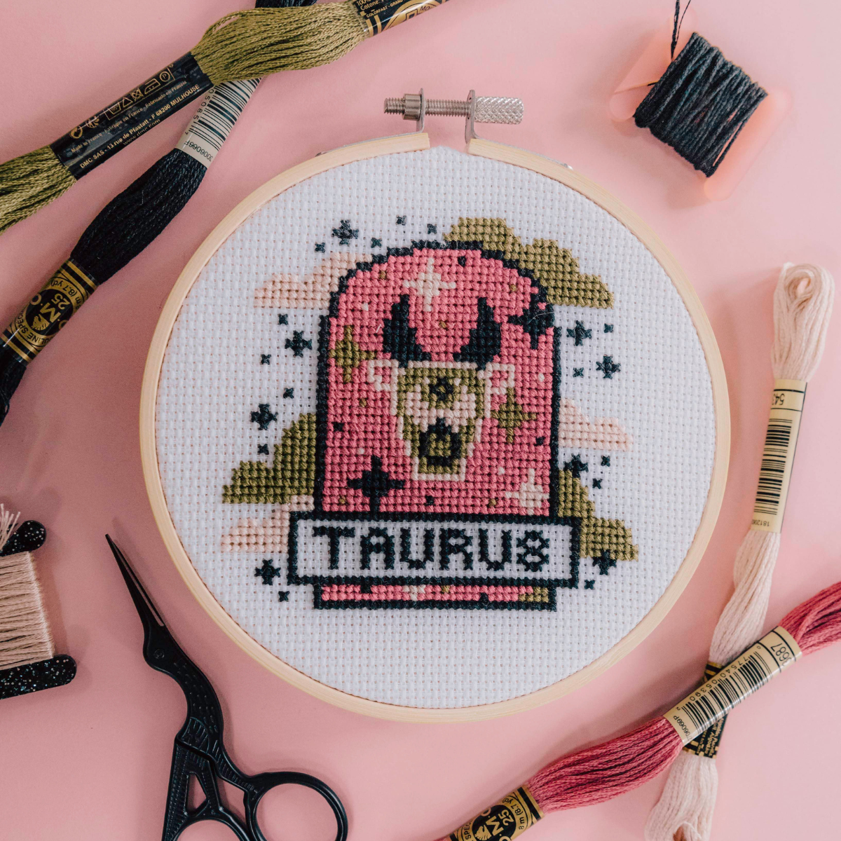 Innocent Bones 'Taurus' Zodiac Star Sign Cross Stitch Kit