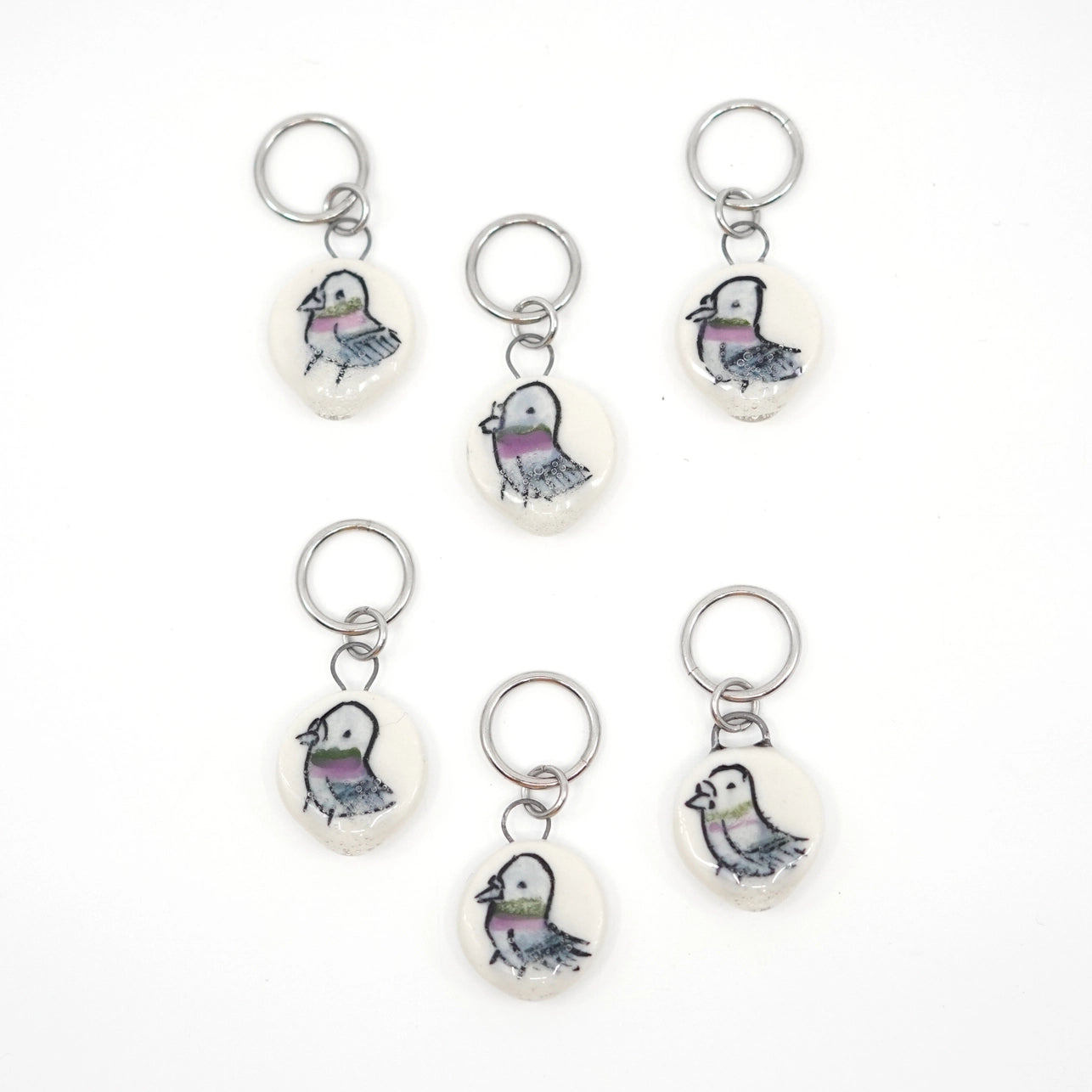 Little Bird Stitch Markers by Bri Larson