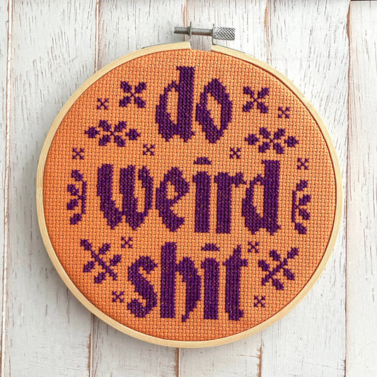Spot Colors - Do Weird Shit Counted Cross Stitch DIY KIT