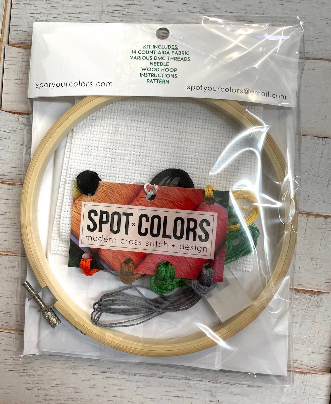 Spot Colors - Camping Sampler Cross Stitch Kit