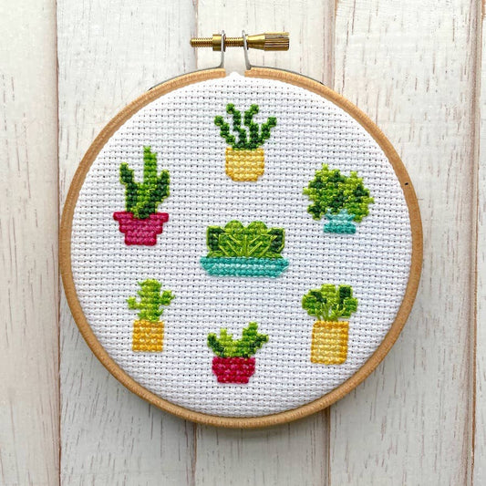 Spot Colors - Plant Life Counted Cross Stitch DIY KIT