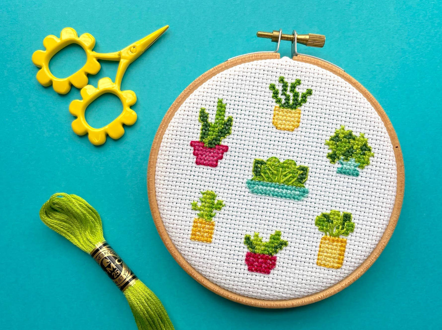 Spot Colors - Plant Life Counted Cross Stitch DIY KIT