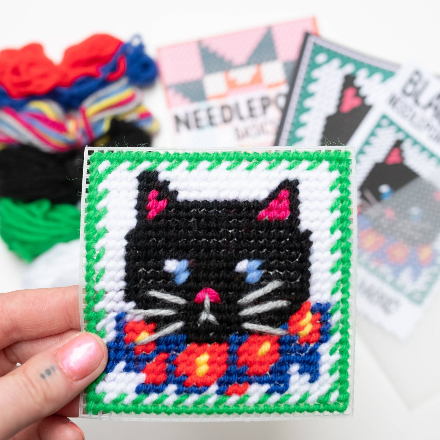 Make and Mend Black Cat Needlepoint Kit