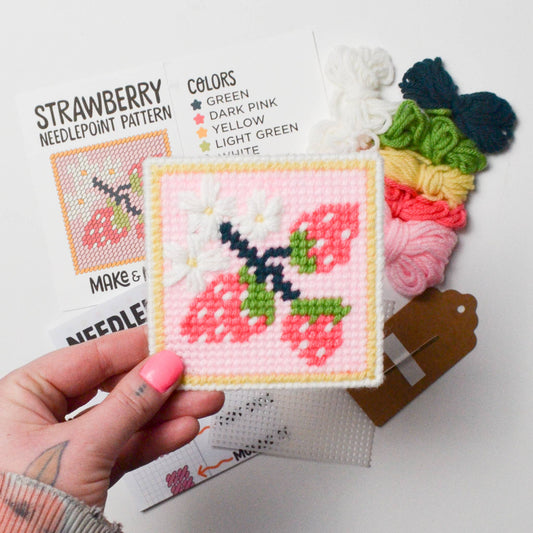 Make and Mend Strawberry Patch Needlepoint Kit