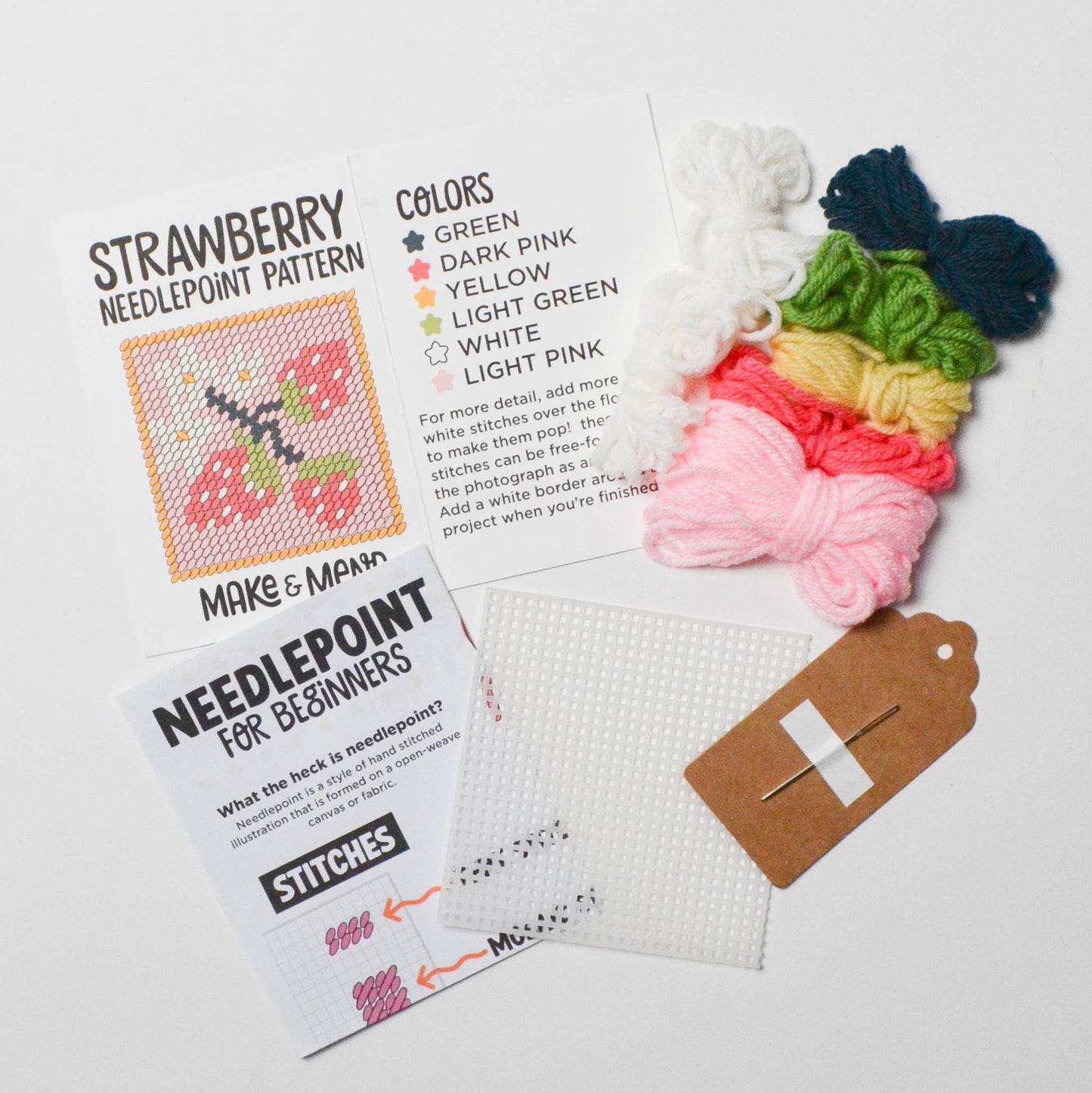 Make and Mend Strawberry Patch Needlepoint Kit