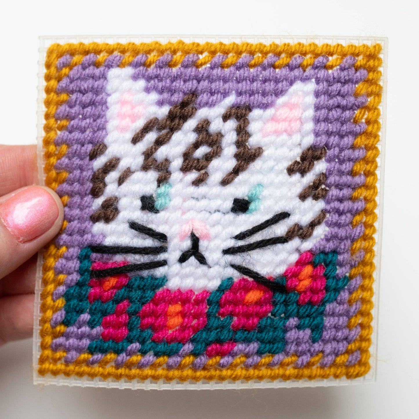 Make and Mend White Cat Needlepoint Kit
