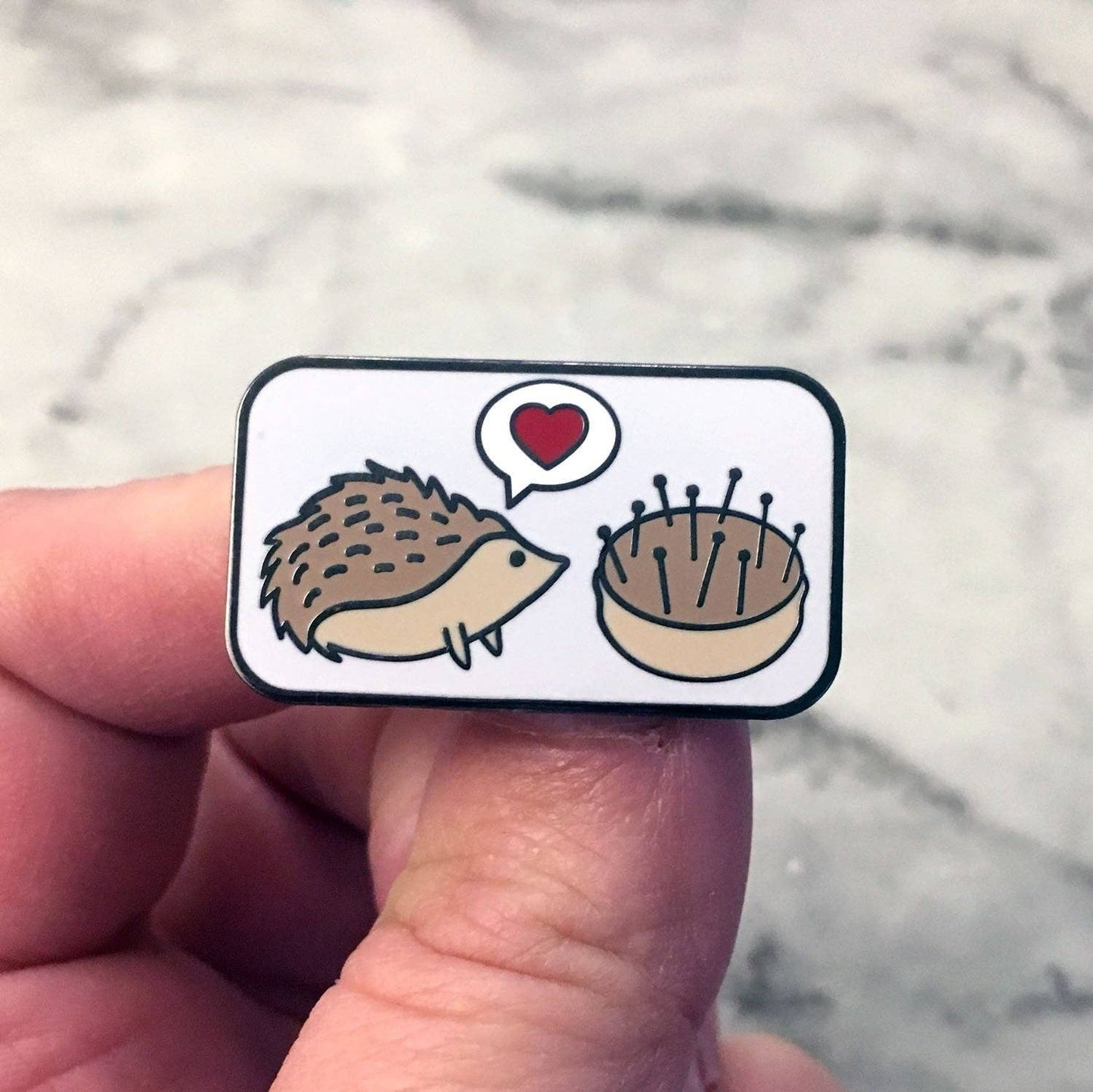 Snarky Crafter Hedgehog Pincushion Love Needle Minder: Needle Minder