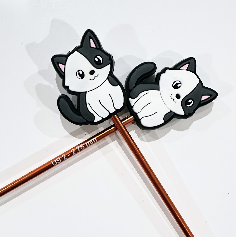 Comma Craft Knitting Needle Point Protectors - Cat Breeds Kitty Pets: 4