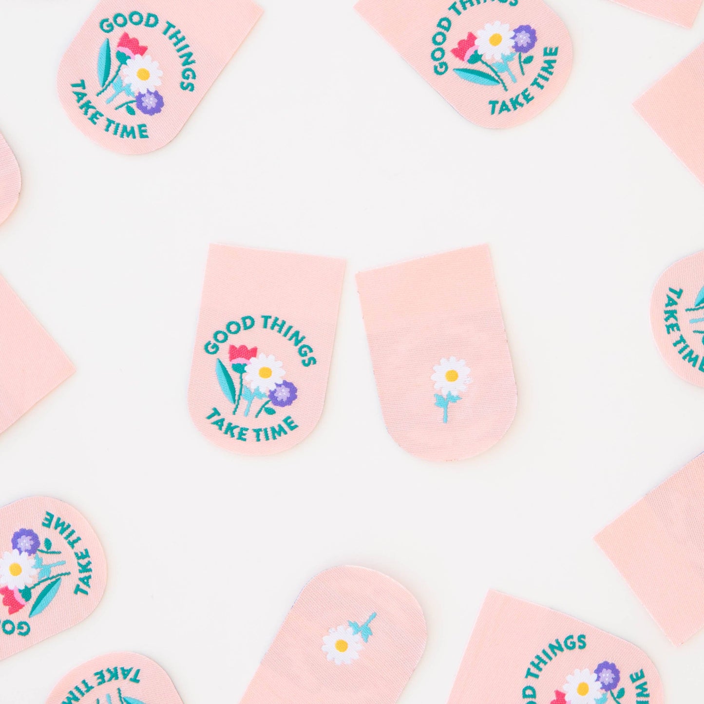 Sarah Hearts - Good Things Take Time Woven Labels