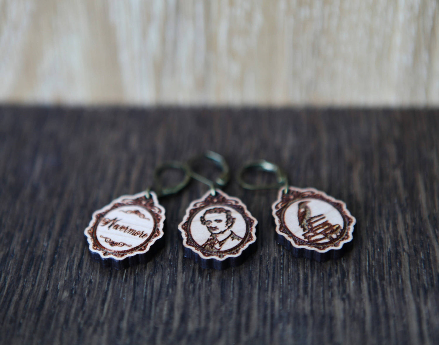 Sunrise Grove - Poe Raven Knitting Keepers & Crochet Stitch Markers