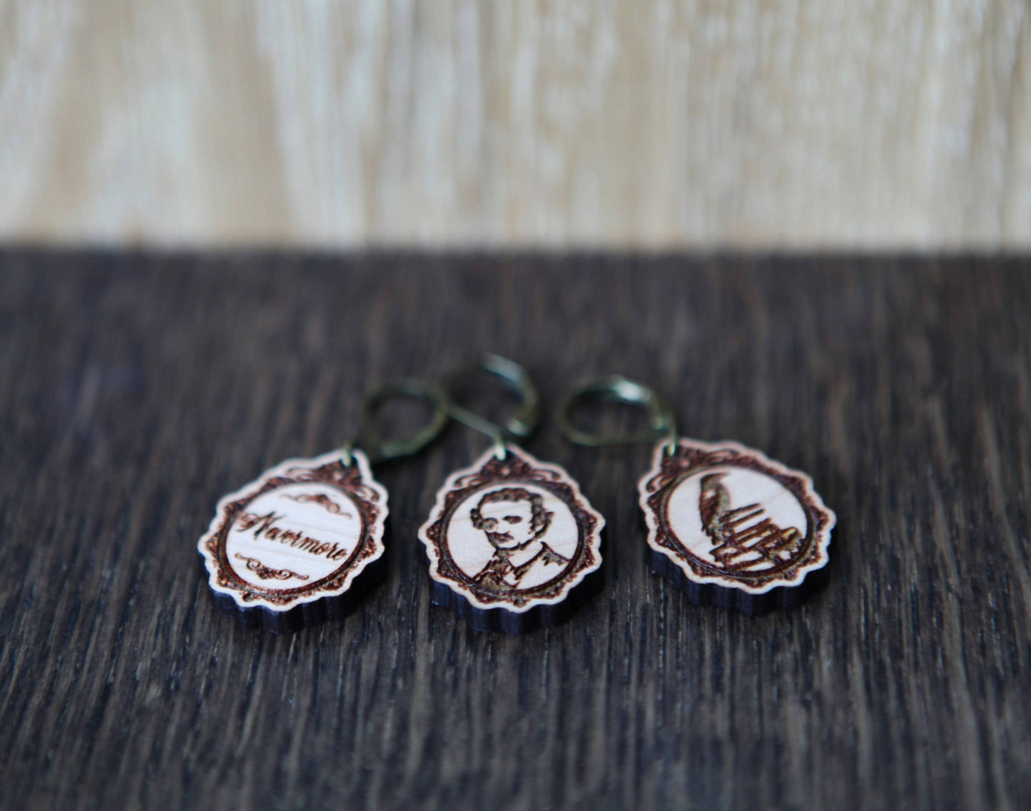 Sunrise Grove - Poe Raven Knitting Keepers & Crochet Stitch Markers