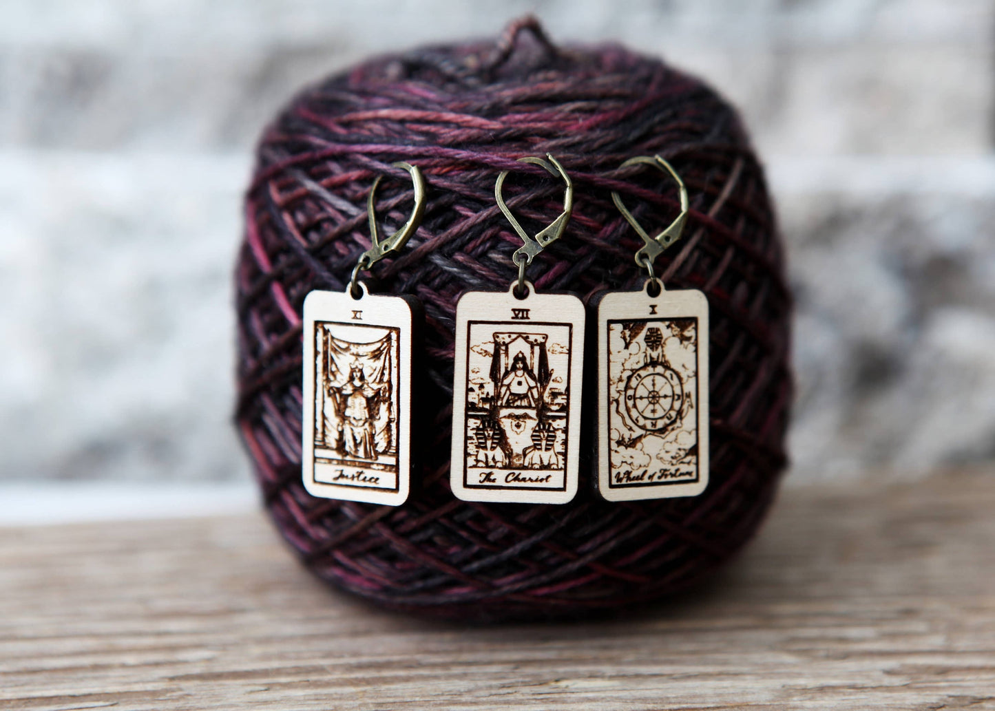 Sunrise Grove - Tarot Knitting Progress Keepers & Stitch Markers Set of 3