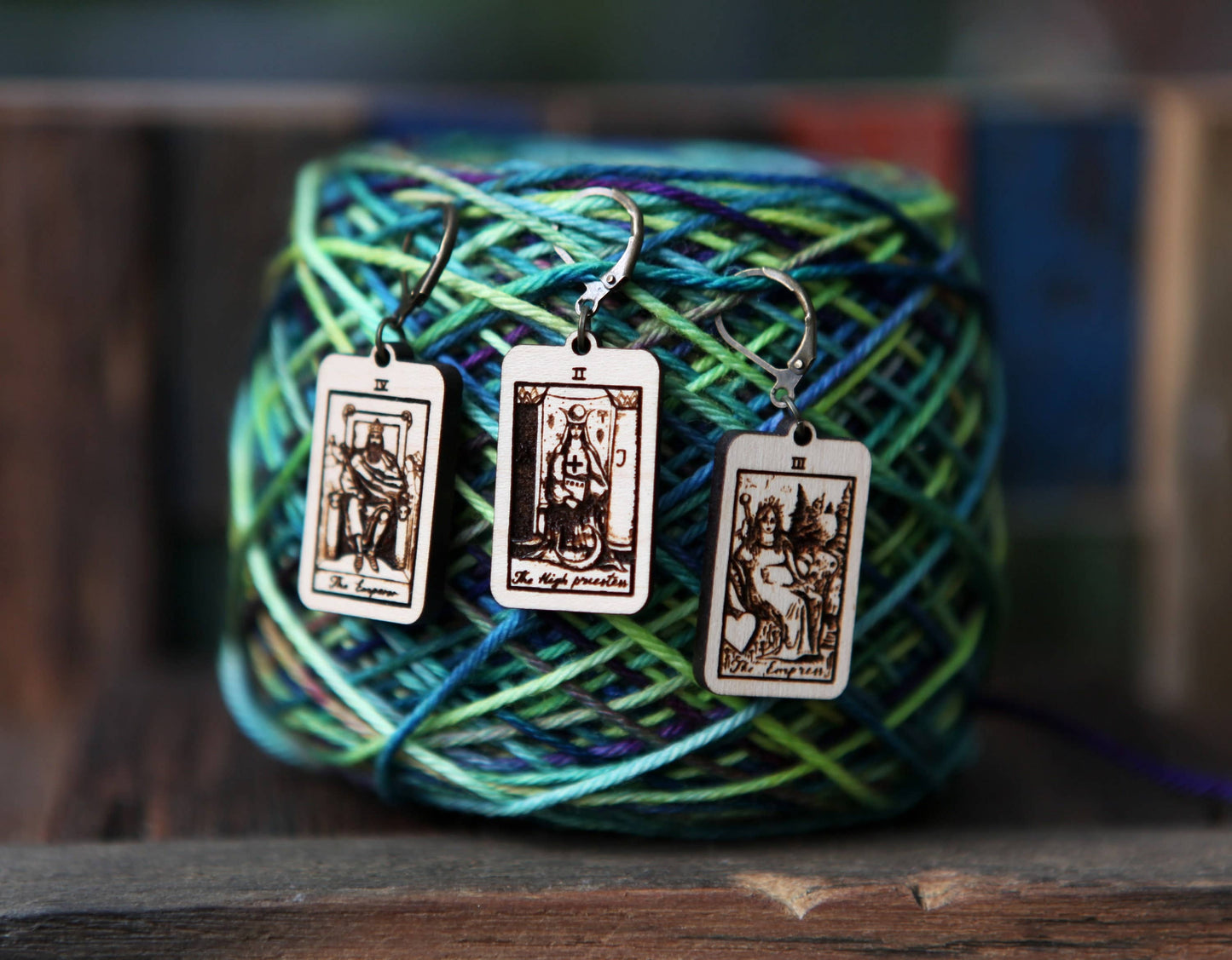 Sunrise Grove - Tarot Knitting Progress Keepers & Crochet Markers Set of 3