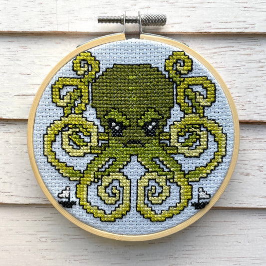 Kraken Cross Stitch Kit - Spot Colors