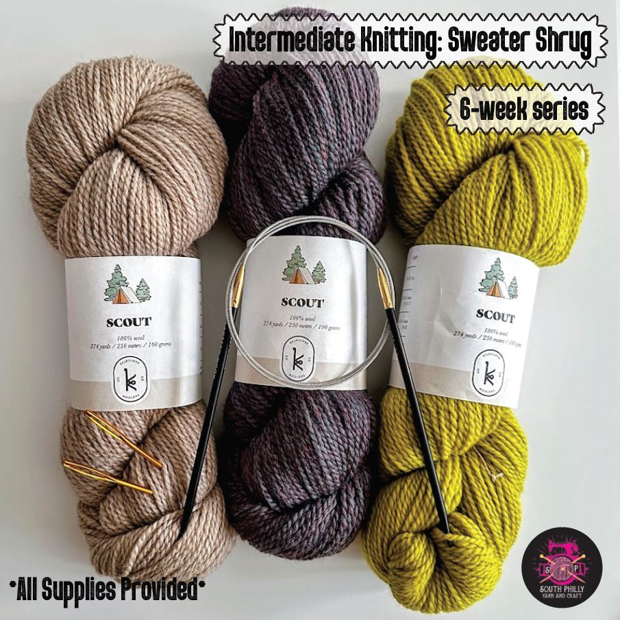 Class : Sweater Shrug: Intermediate Knitting