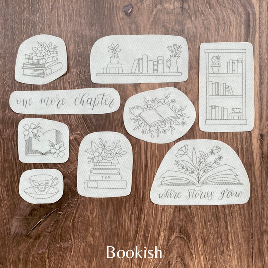 Eight22Crafts: Stick and Stitch Embroidery Designs: Bookish