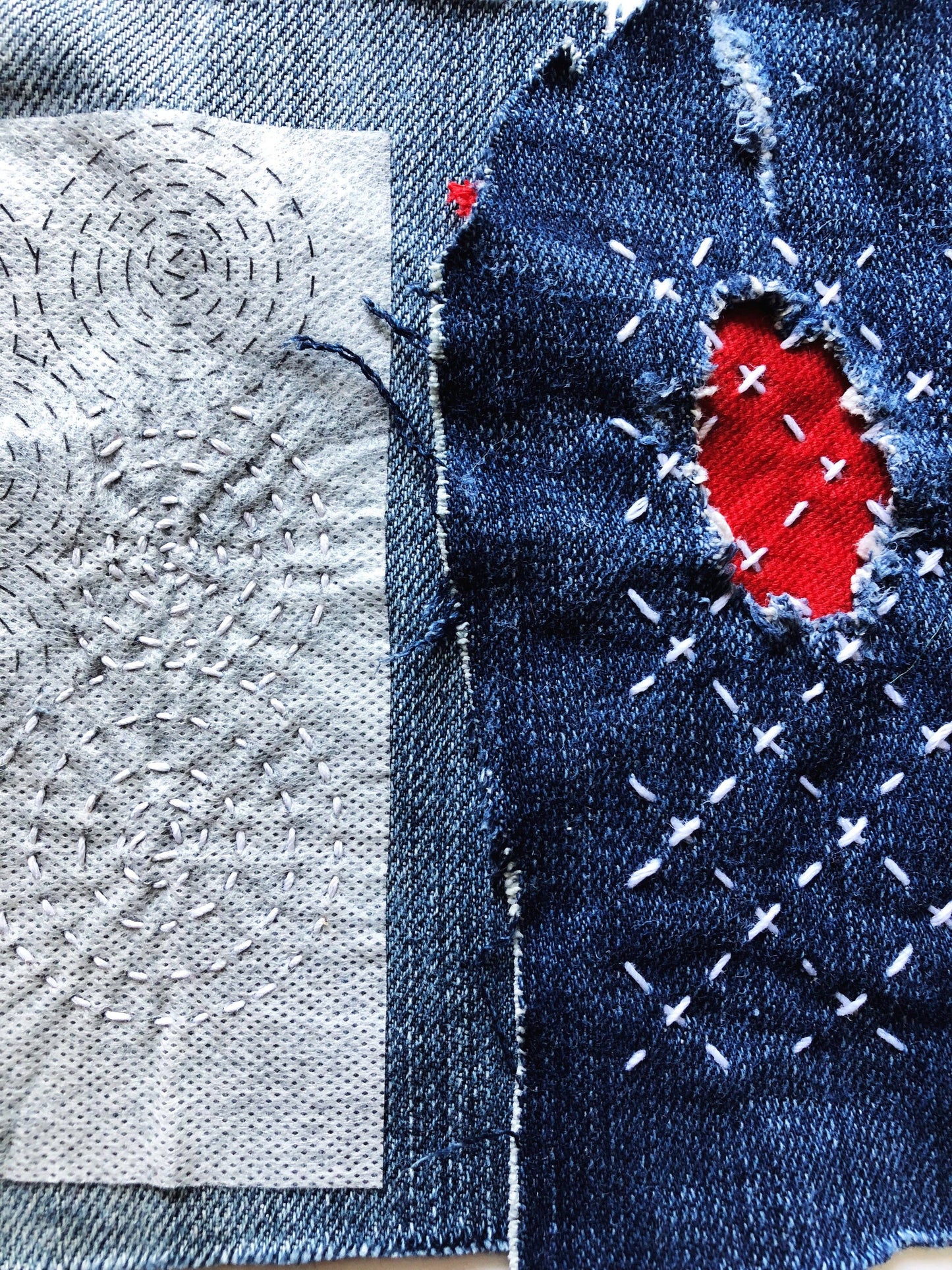 Wren Bird Arts - Washable Mending Patterns #1 Blue