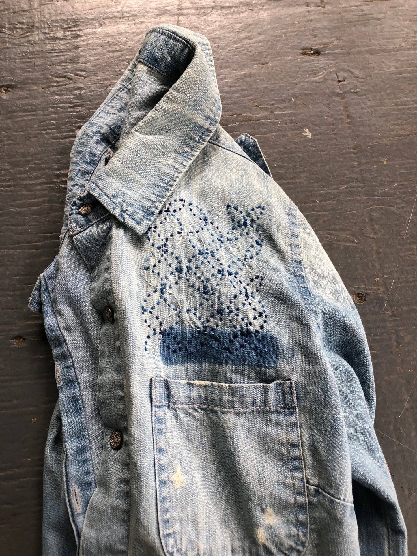 Wren Bird Arts - Washable Mending Patterns #1 Blue