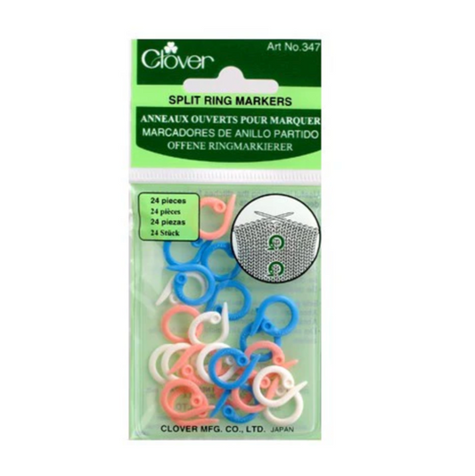 Clover - Split Ring Marker, 24pc