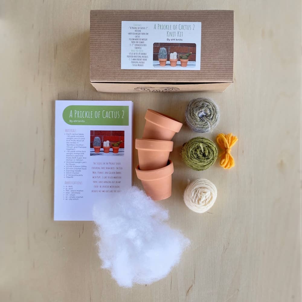 eM Knits Knit Kit- A Prickle of Cactus 2