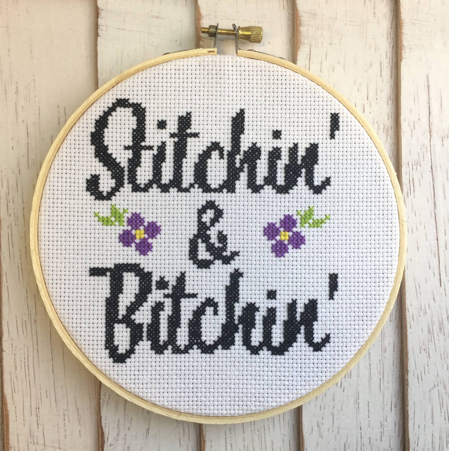 Spot Colors: Stitchin' & Bitchin' Counted Cross Stitch DIY KIT